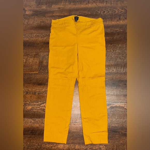 J. Crew Vibrant Yellow Cropped Pants - Picture 2 of 4
